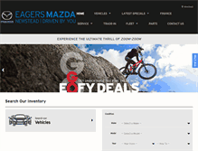 Tablet Screenshot of eagersmazda.com.au